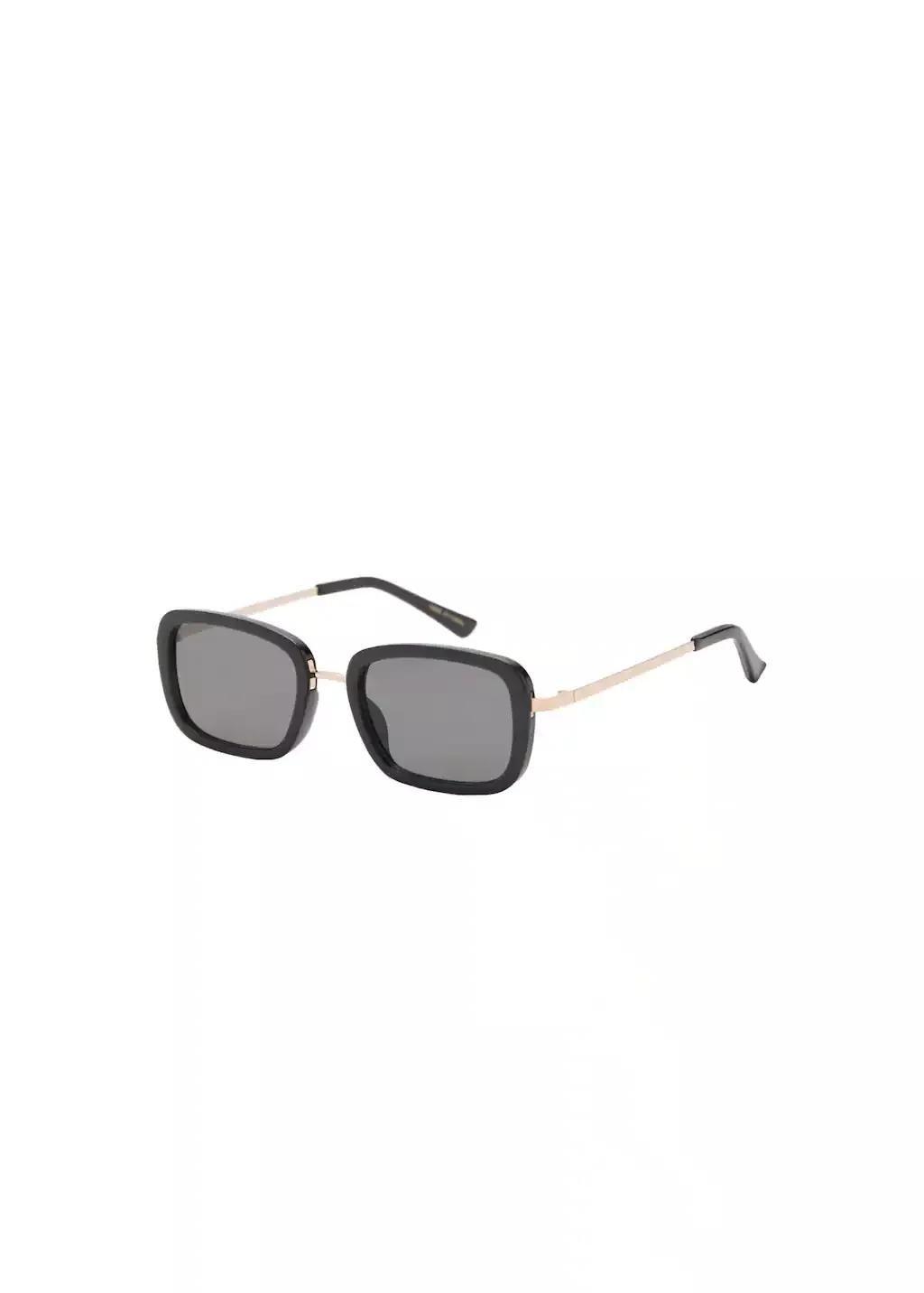 Black Combined Frame Sunglasses, Black, large image number 3