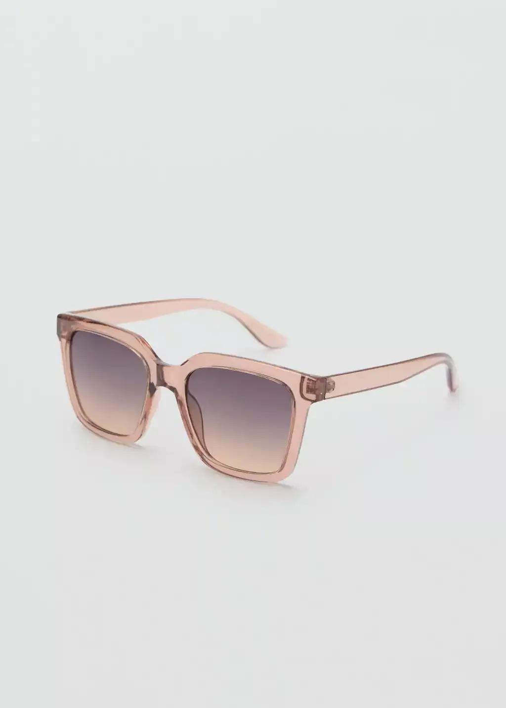 Orange Lt Pastel Squared Frame Sunglasses, , medium