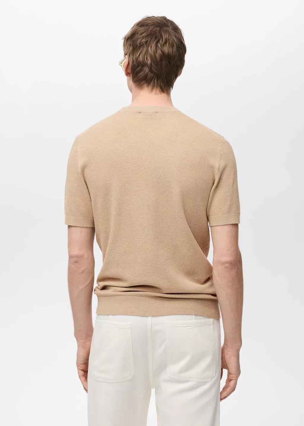 Beige Basic Casual T-Shirt, , large image number 6