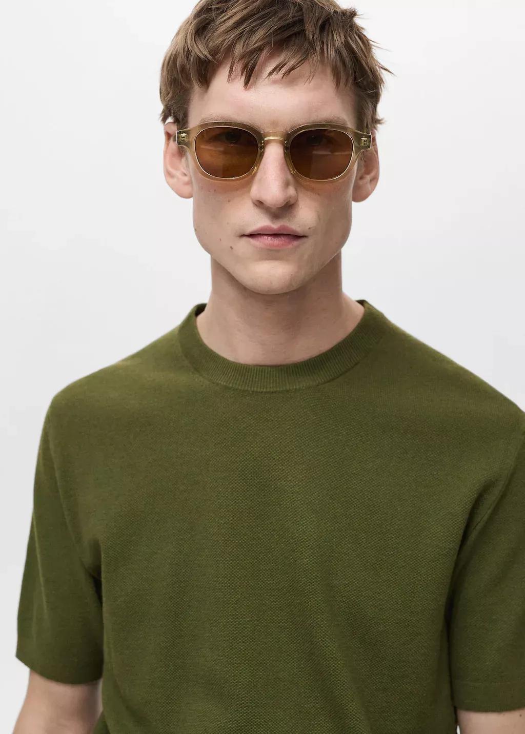 Green Solid Basic T-Shirt, , large image number 1