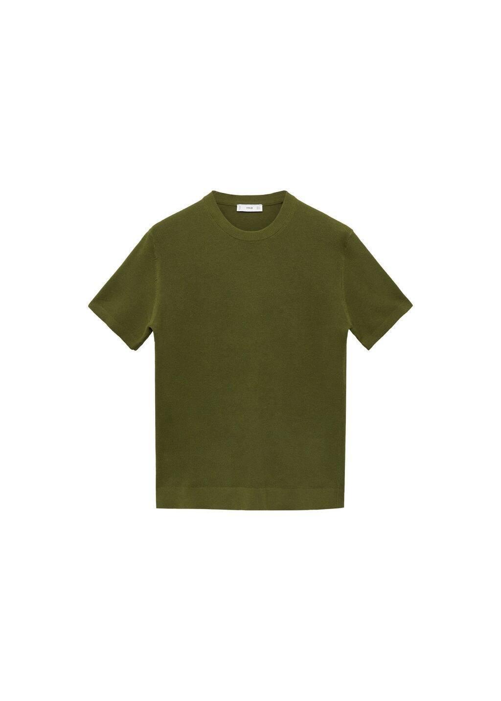 Green Solid Basic T-Shirt, , large image number 2