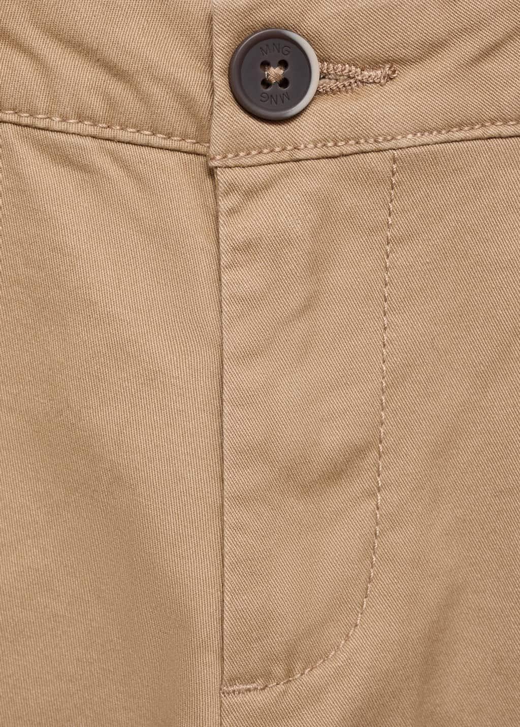 Beige Cotton Chino Style Bermuda Shorts, Kids Boy, , large image number 2