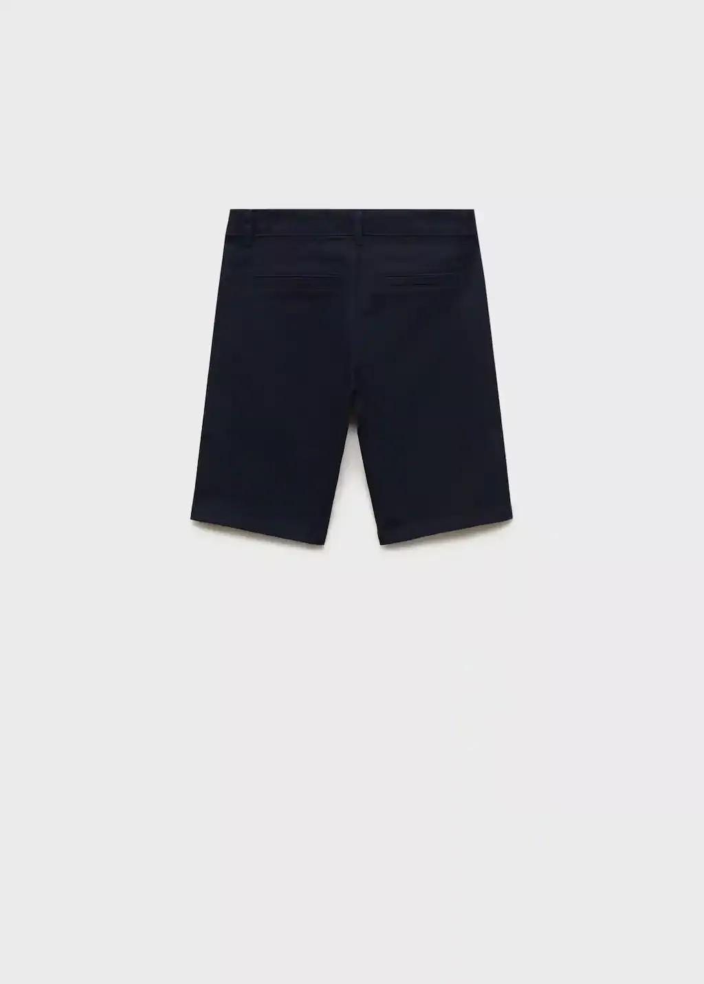 Navy Cotton Chino Style Bermuda Shorts, Kids Boy, , large image number 1
