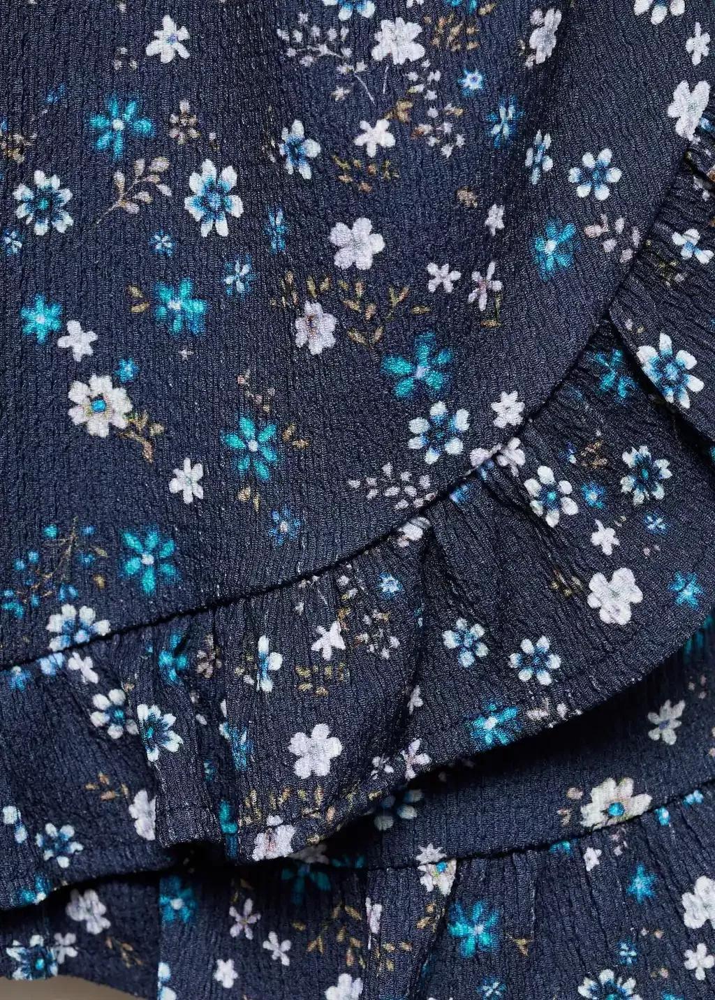Navy Short Floral Dress, , large image number 2