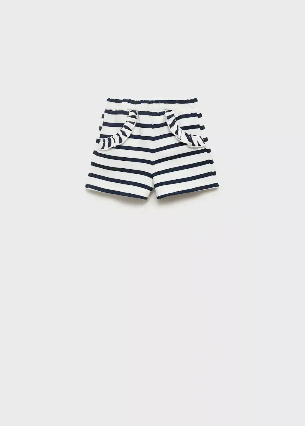 NAVY Stripe-print shorts, Baby Girl, , large image number 0