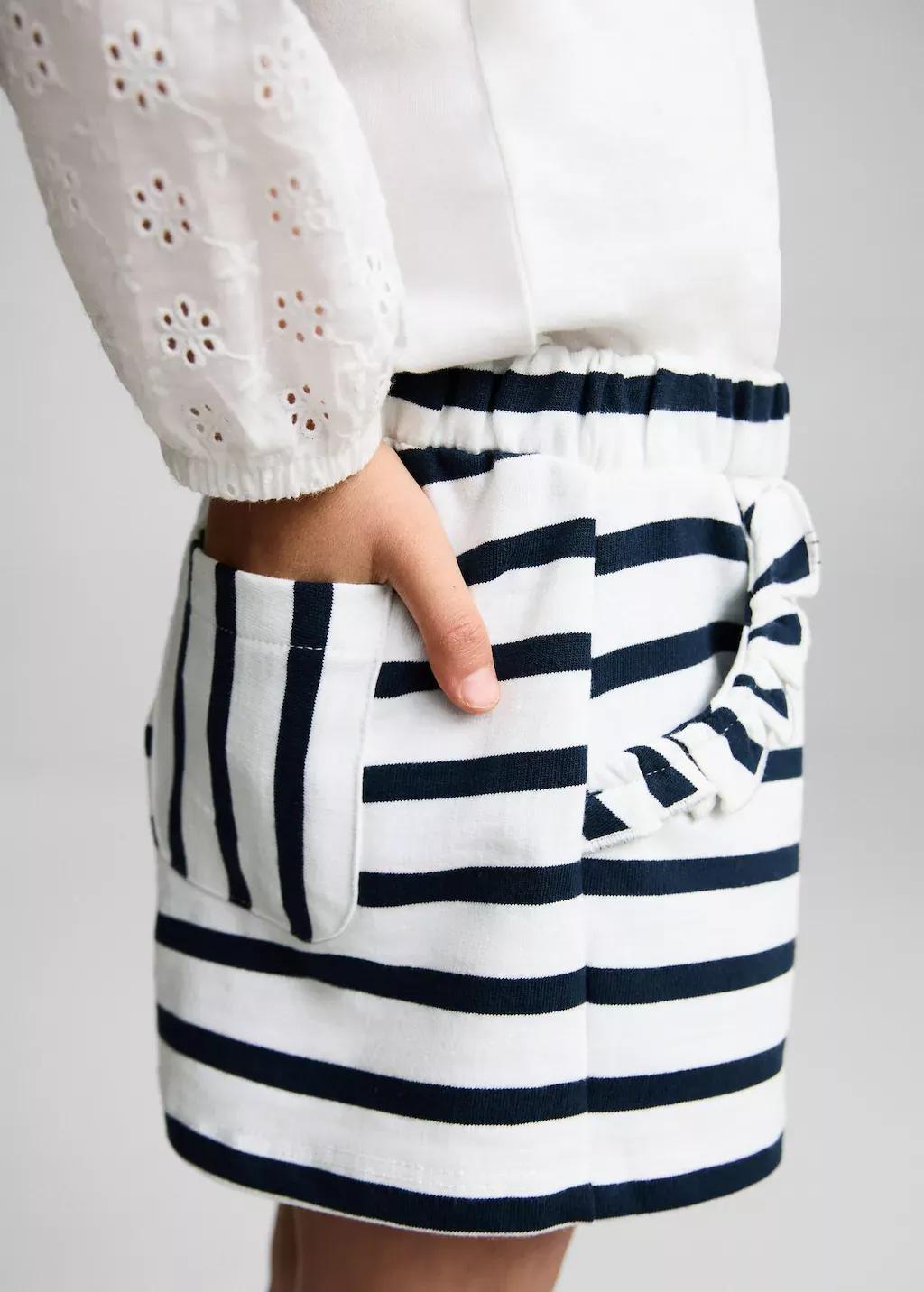NAVY Stripe-print shorts, Baby Girl, , large image number 3