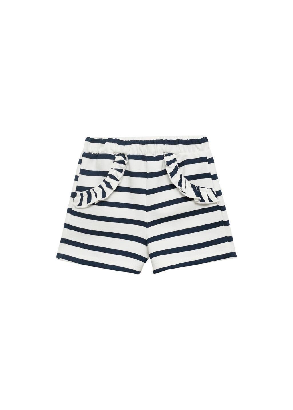 NAVY Stripe-print shorts, Baby Girl, , large image number 4
