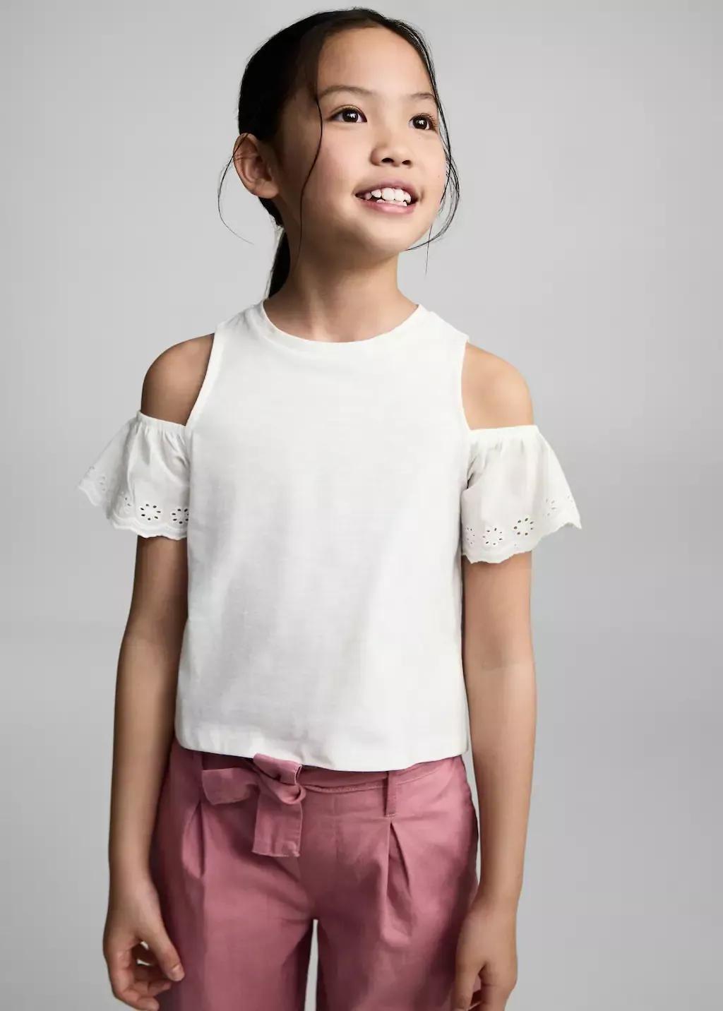 Pink Belt Line Trousers, Kids Girl, , large image number 0