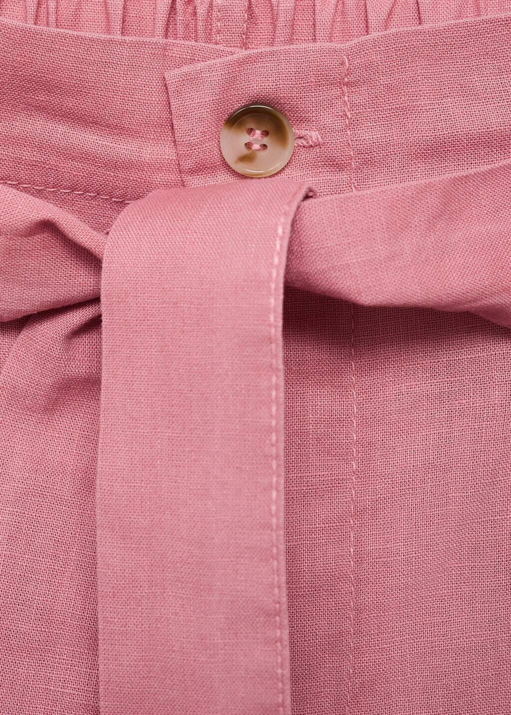 Pink Belt Line Trousers, Kids Girl, , large image number 3