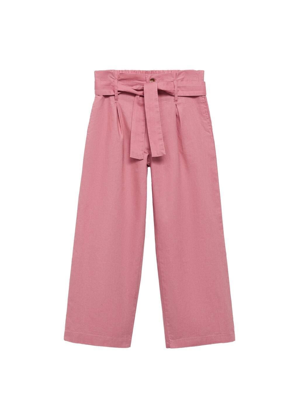 Pink Belt Line Trousers, Kids Girl, , large image number 4