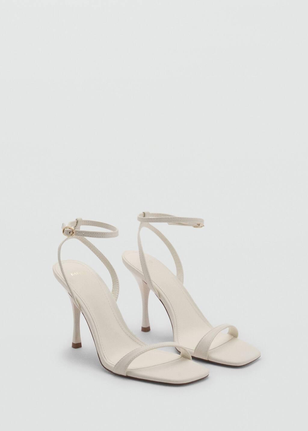 Beige Heels Sandals, , medium