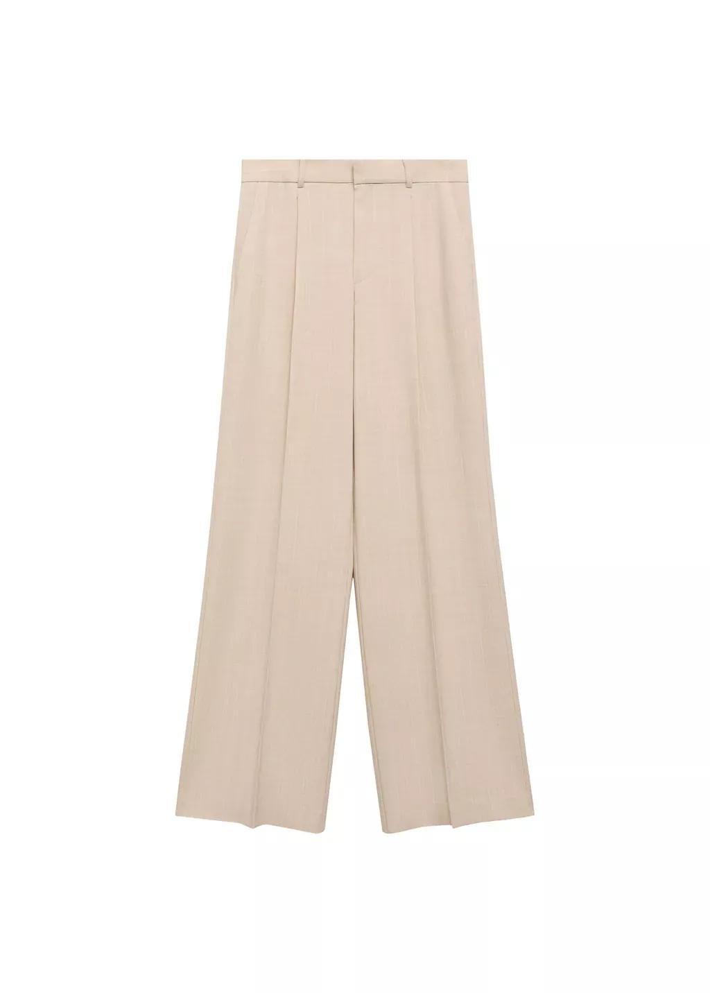 Pink Lt Pastel Straight-Fit Suit Trousers, , large image number 3