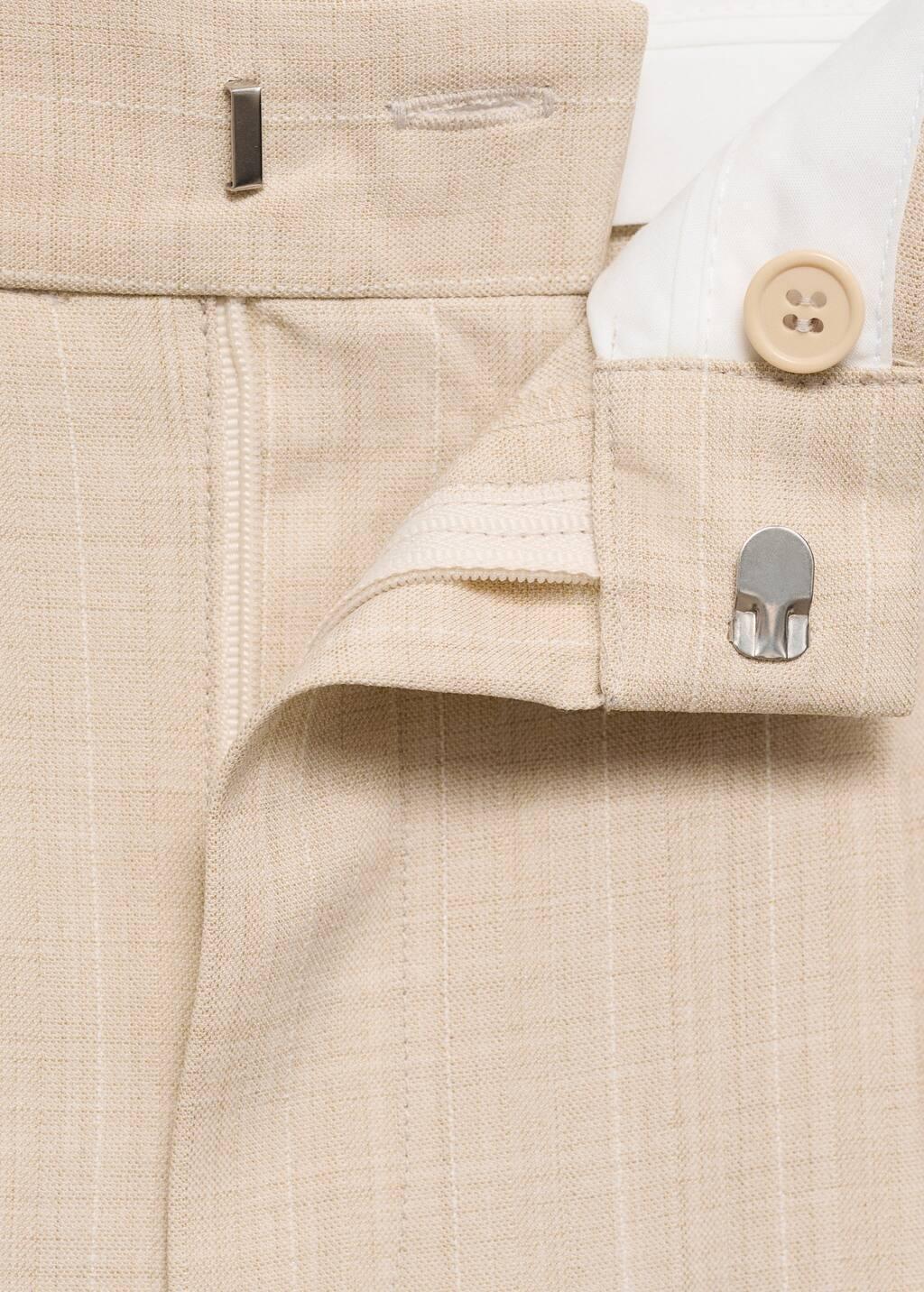 Pink Lt Pastel Straight-Fit Suit Trousers, , large image number 5