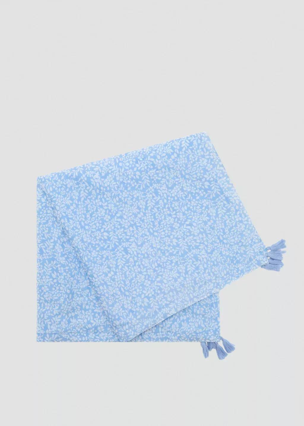 LT-PASTEL BLUE Flowers beach towel, Kids Girl, Light-Pastel Blue, large image number 3