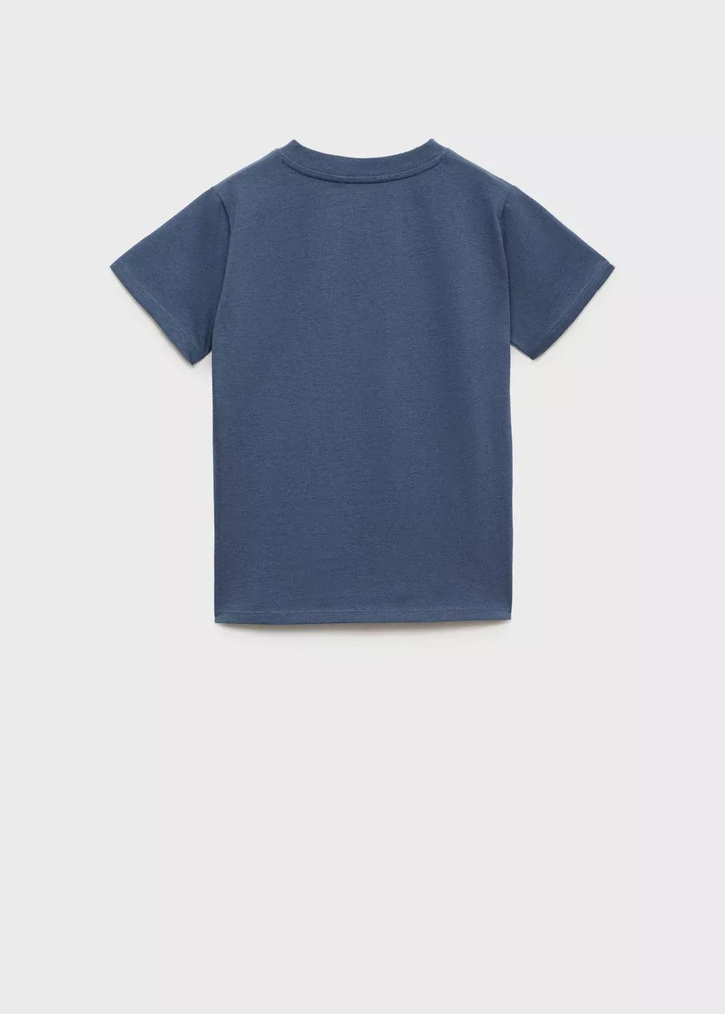 MEDIUM BLUE Buttoned cotton T-shirt, Kids Boy, , large image number 5