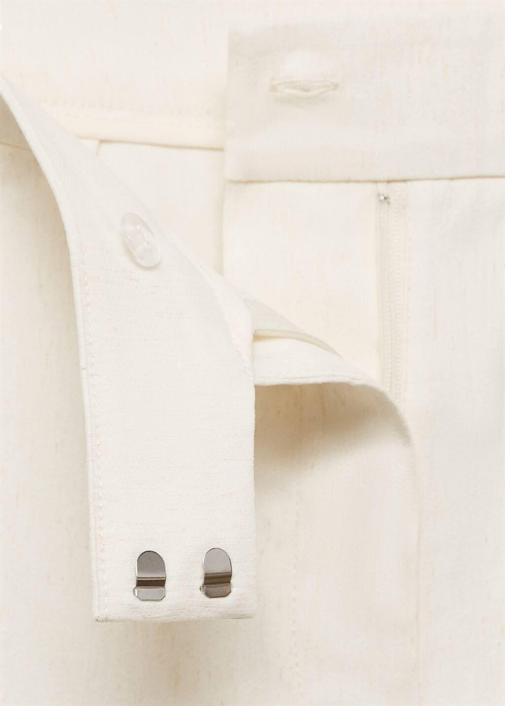 Beige Straight Mid-Rise Trousers, , large image number 4