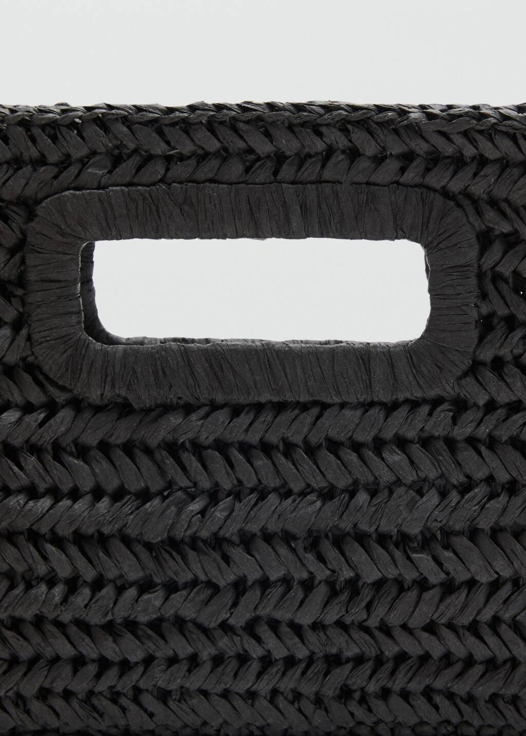 BLACK Natural fibre bag, 0201_99, large image number 1