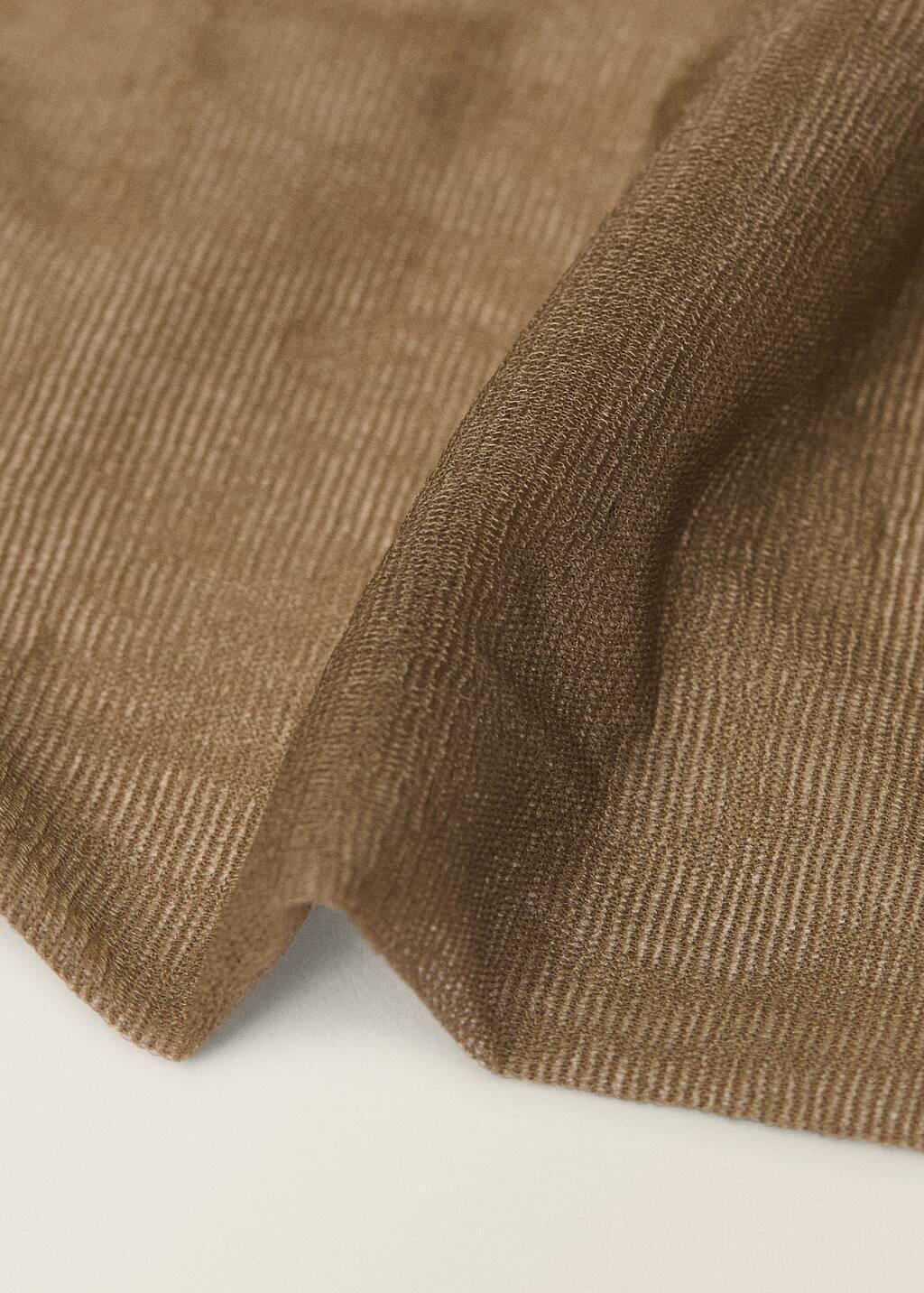 Khaki Thin Veiled Socks With Opening, 0201_37, large image number 1