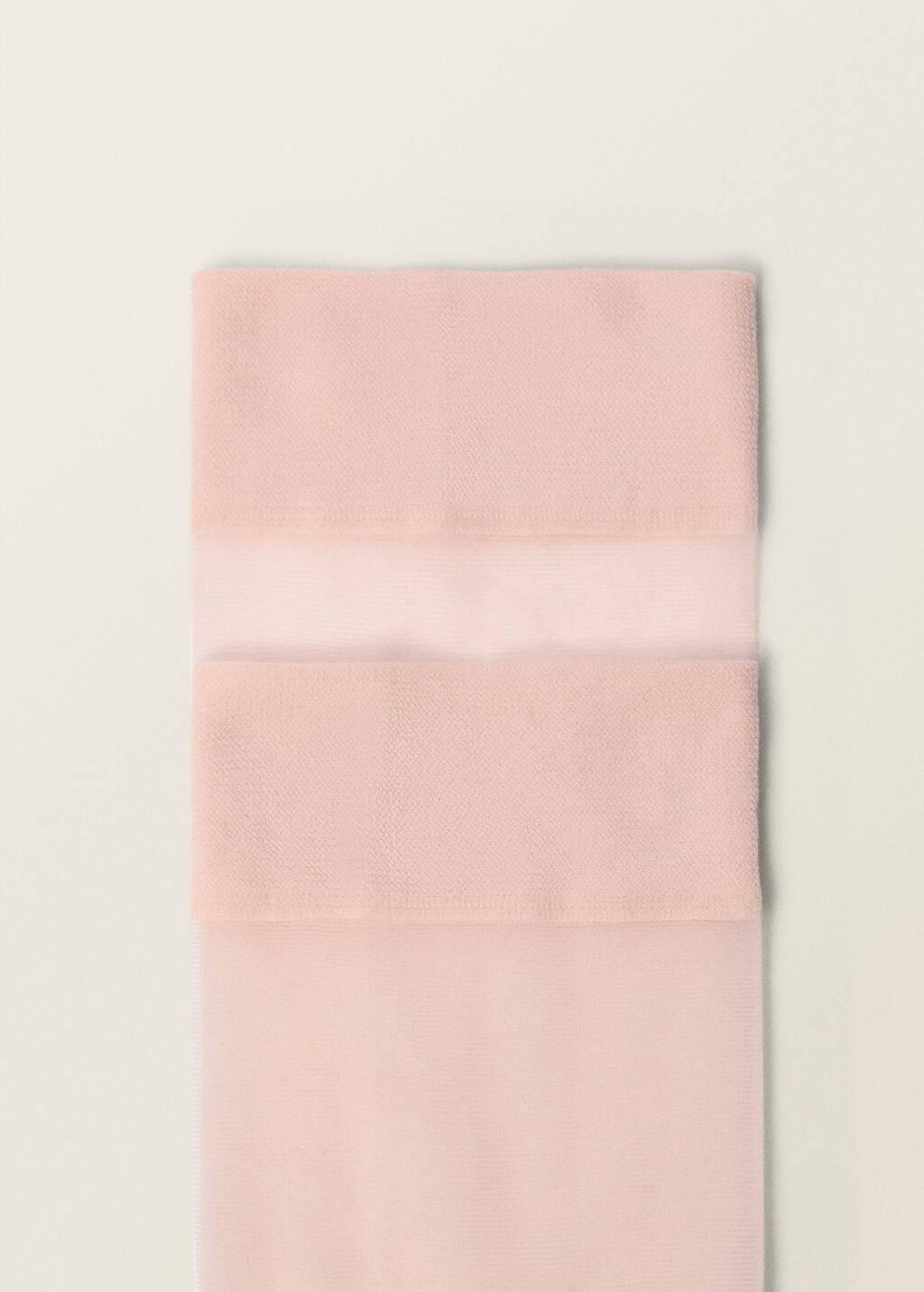 Pink Lt Pastel Thin Veiled Socks With Opening, 0201_82, large image number 0