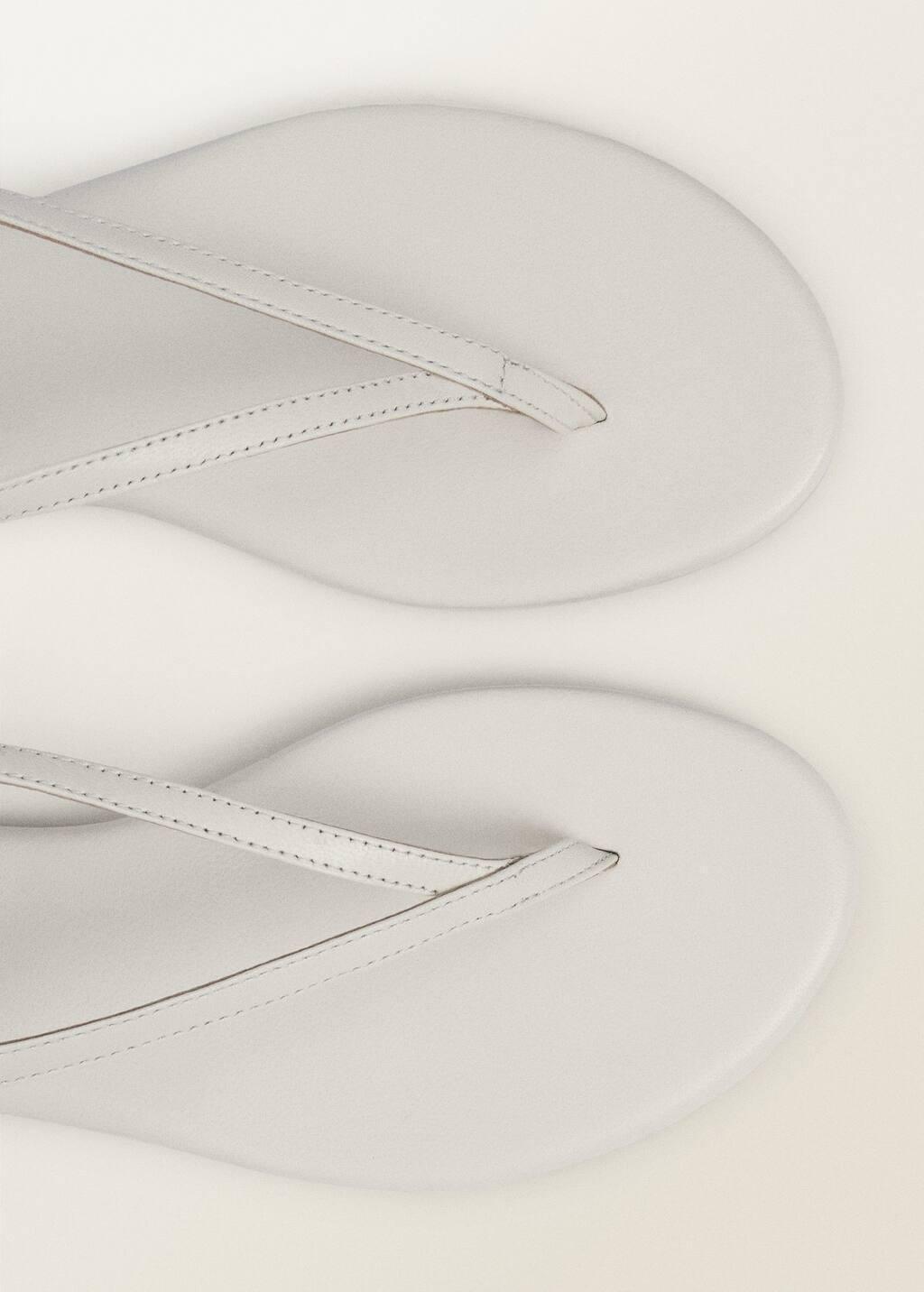 WHITE Leather straps sandals, , large image number 3