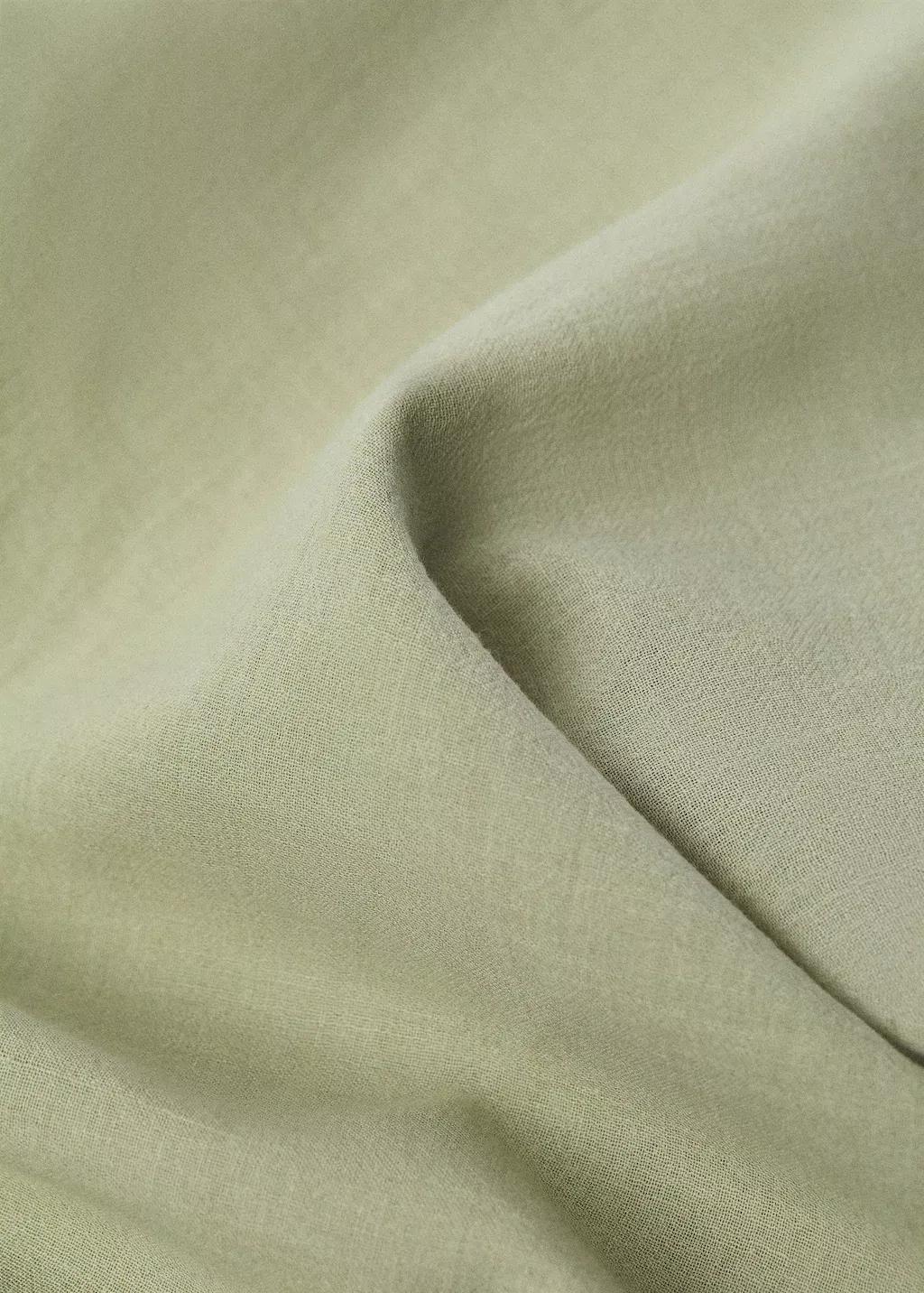 Green Plain Cotton Handkerchief, Green, large image number 0