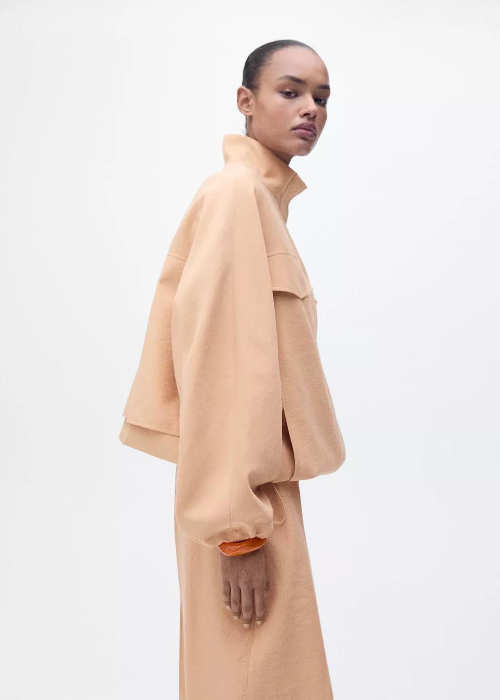 Pink Lt Pastel Oversized Lyocell Jacket With Pockets, , large image number 0