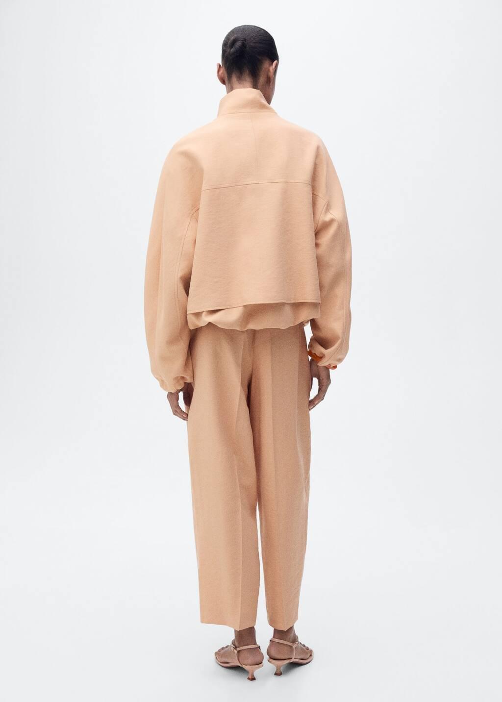 Pink Lt Pastel Oversized Lyocell Jacket With Pockets, , large image number 6