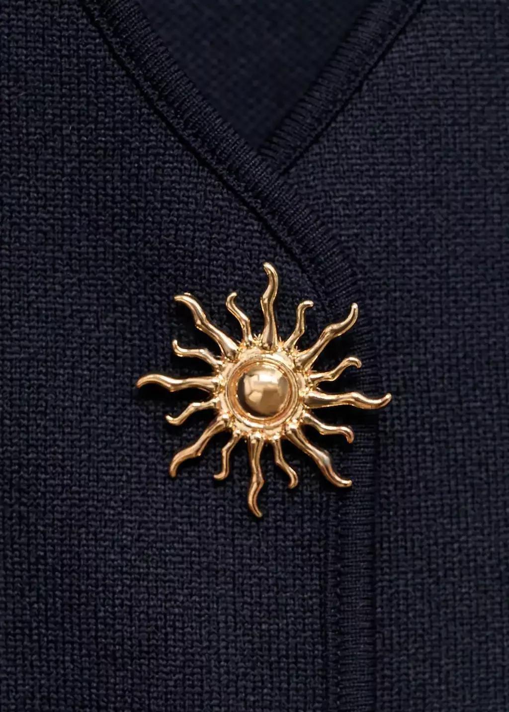 NAVY Knitted waistcoat with jewel buttons, , large image number 4