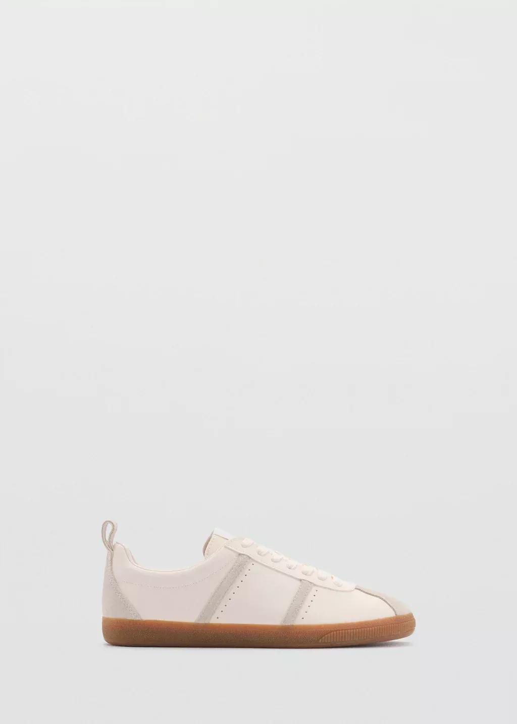 White Contrast Panel Sneakers, , large image number 4