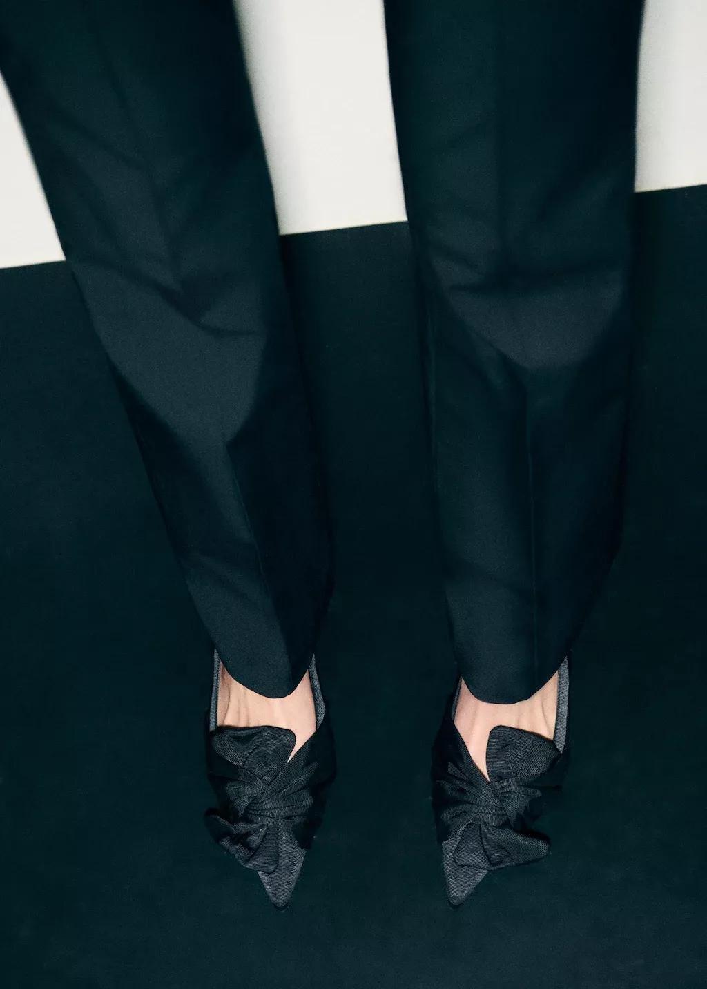 Black Knot Heel Shoes, , large image number 6