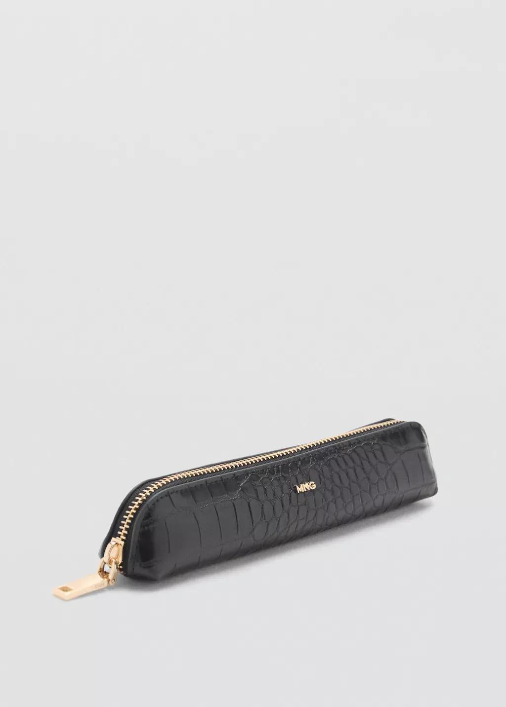 Black Coco Leather Effect Case, Black, large image number 0