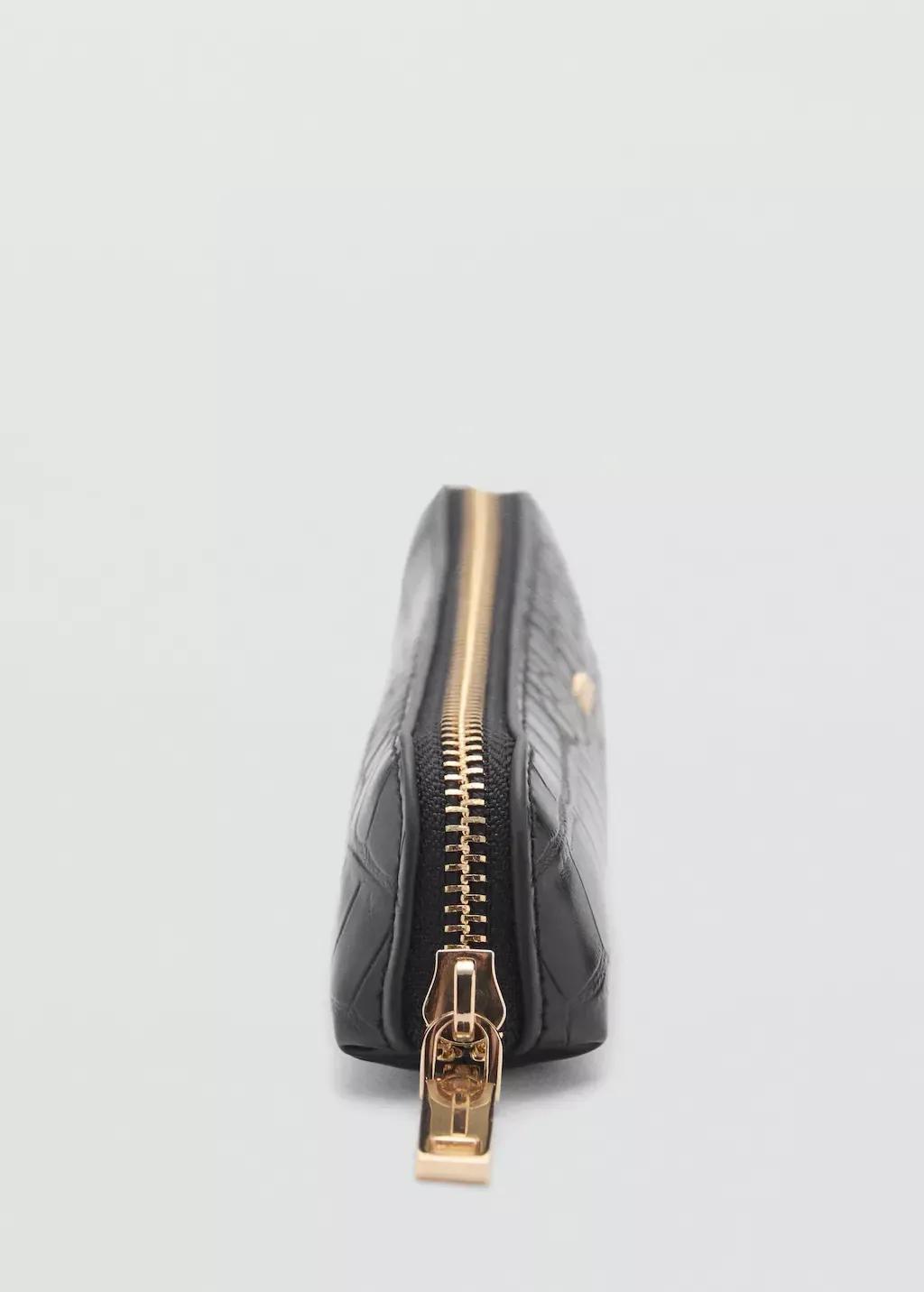 Black Coco Leather Effect Case, Black, large image number 1