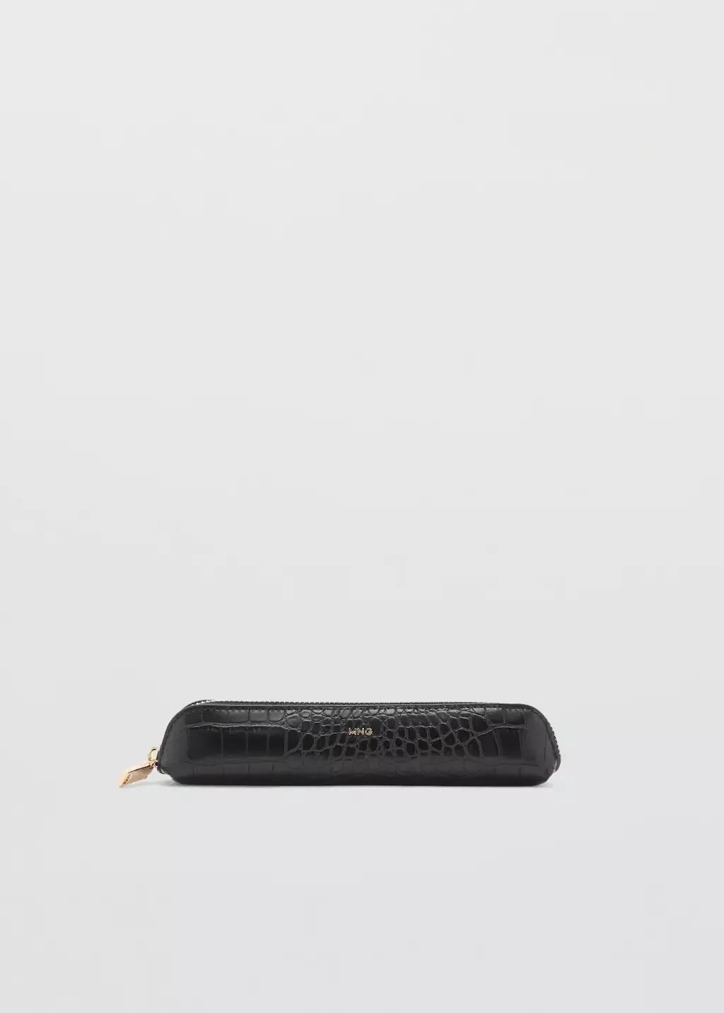 Black Coco Leather Effect Case, Black, large image number 4