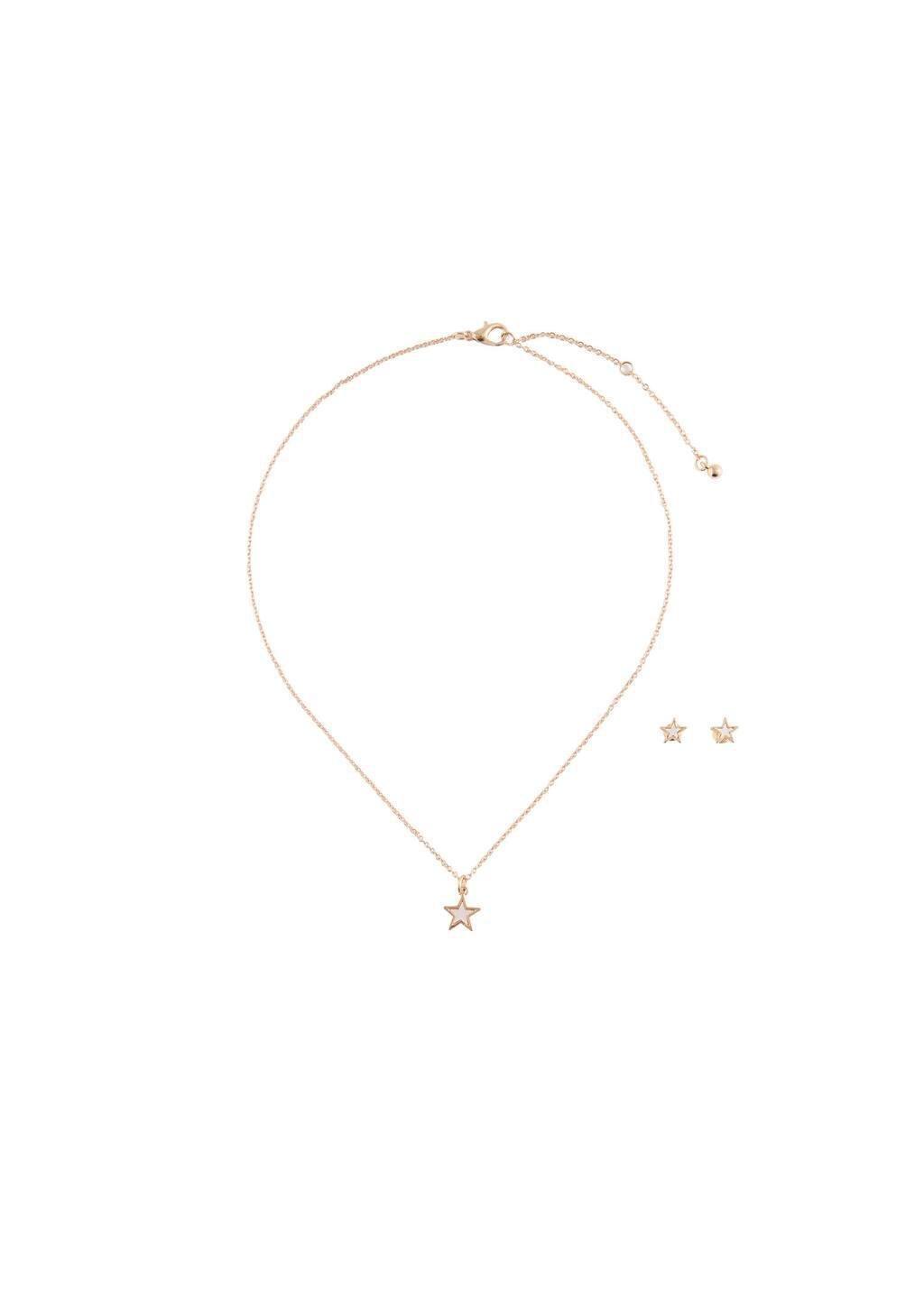 Gold Necklaces And Earrings Set, Kids Girl, Gold, large image number 1