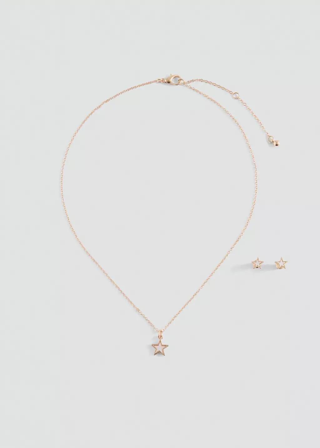 Gold Necklaces And Earrings Set, Kids Girl, Gold, large image number 2