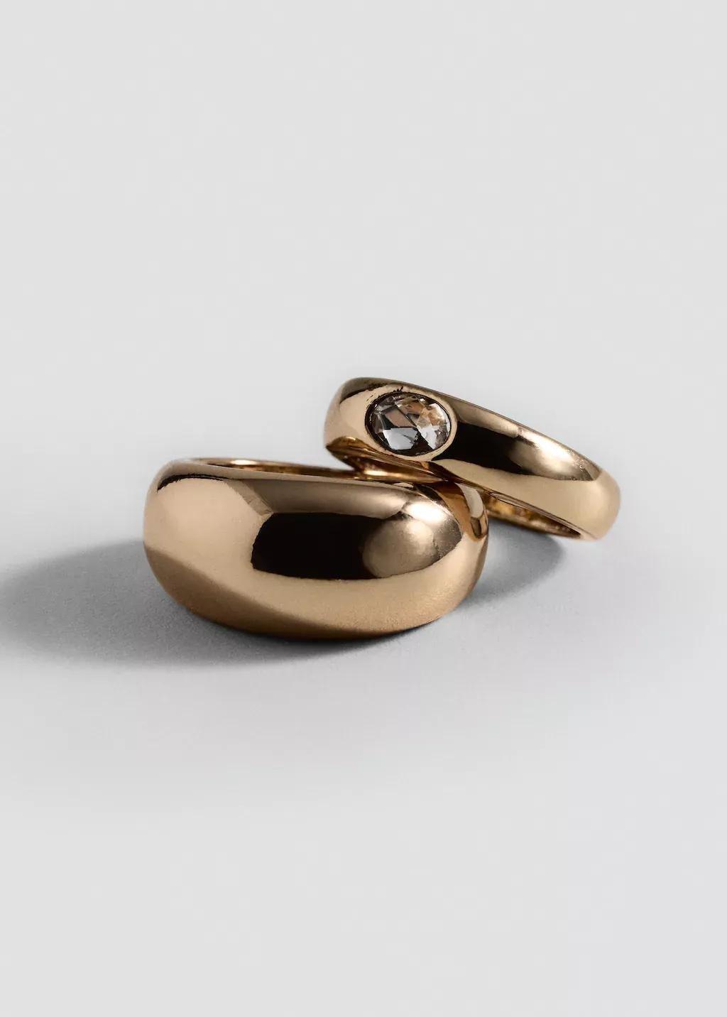 Gold Rings Set, , large image number 0