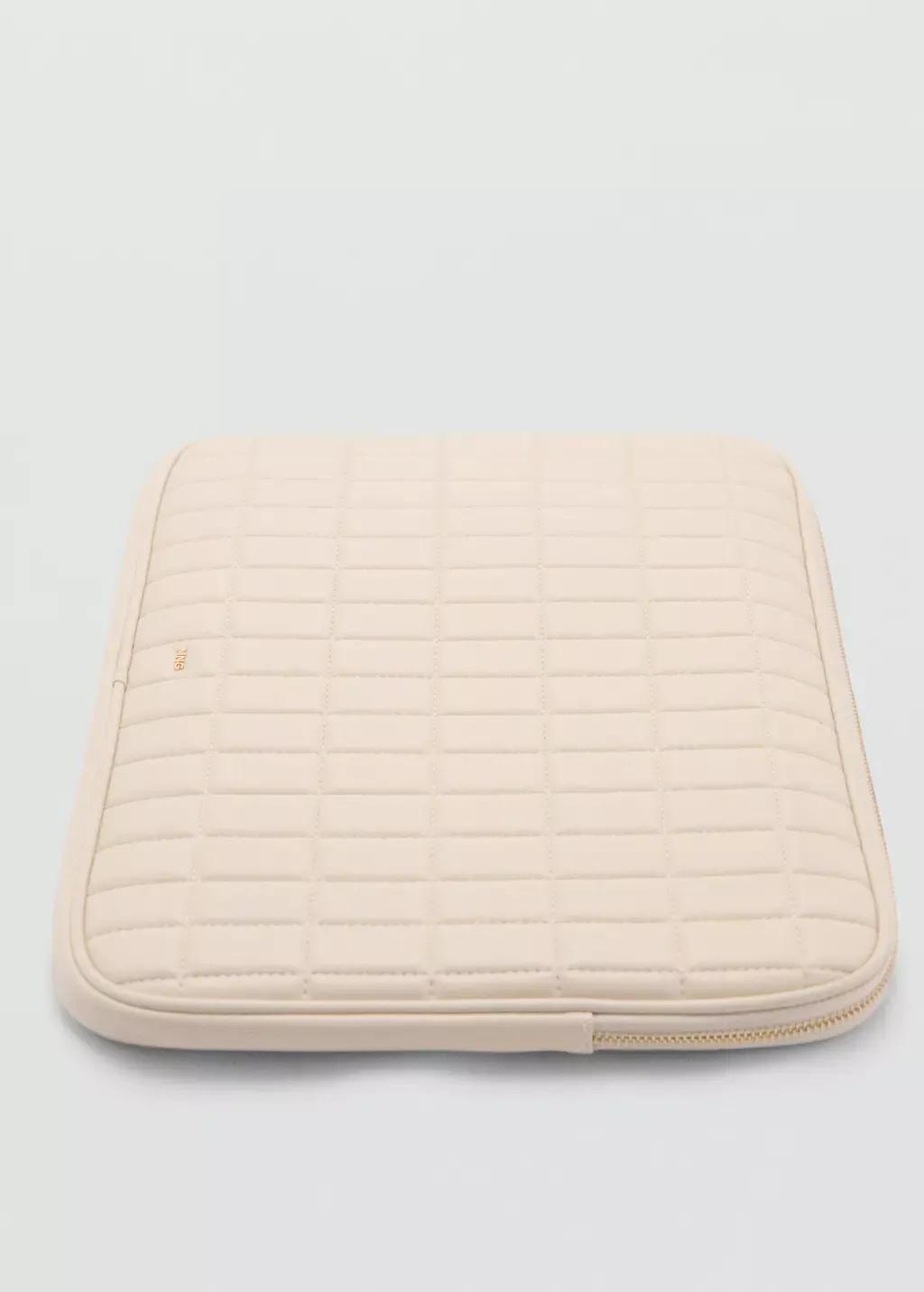 White Leather Effect Padded Cover, 0201_02, large image number 0