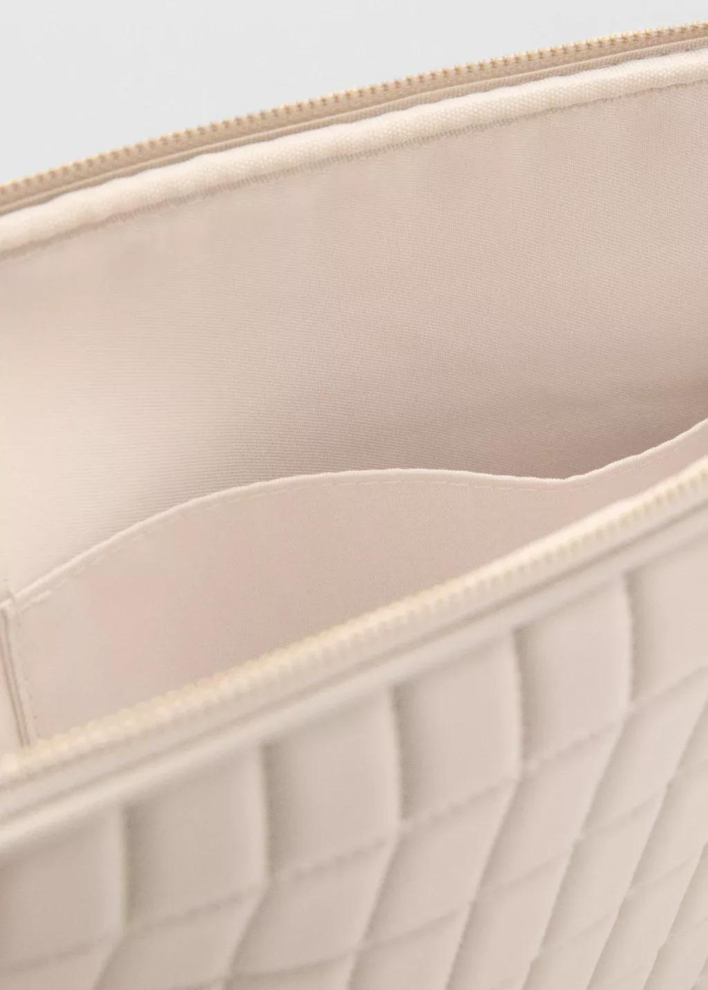 White Leather Effect Padded Cover, 0201_02, large image number 1