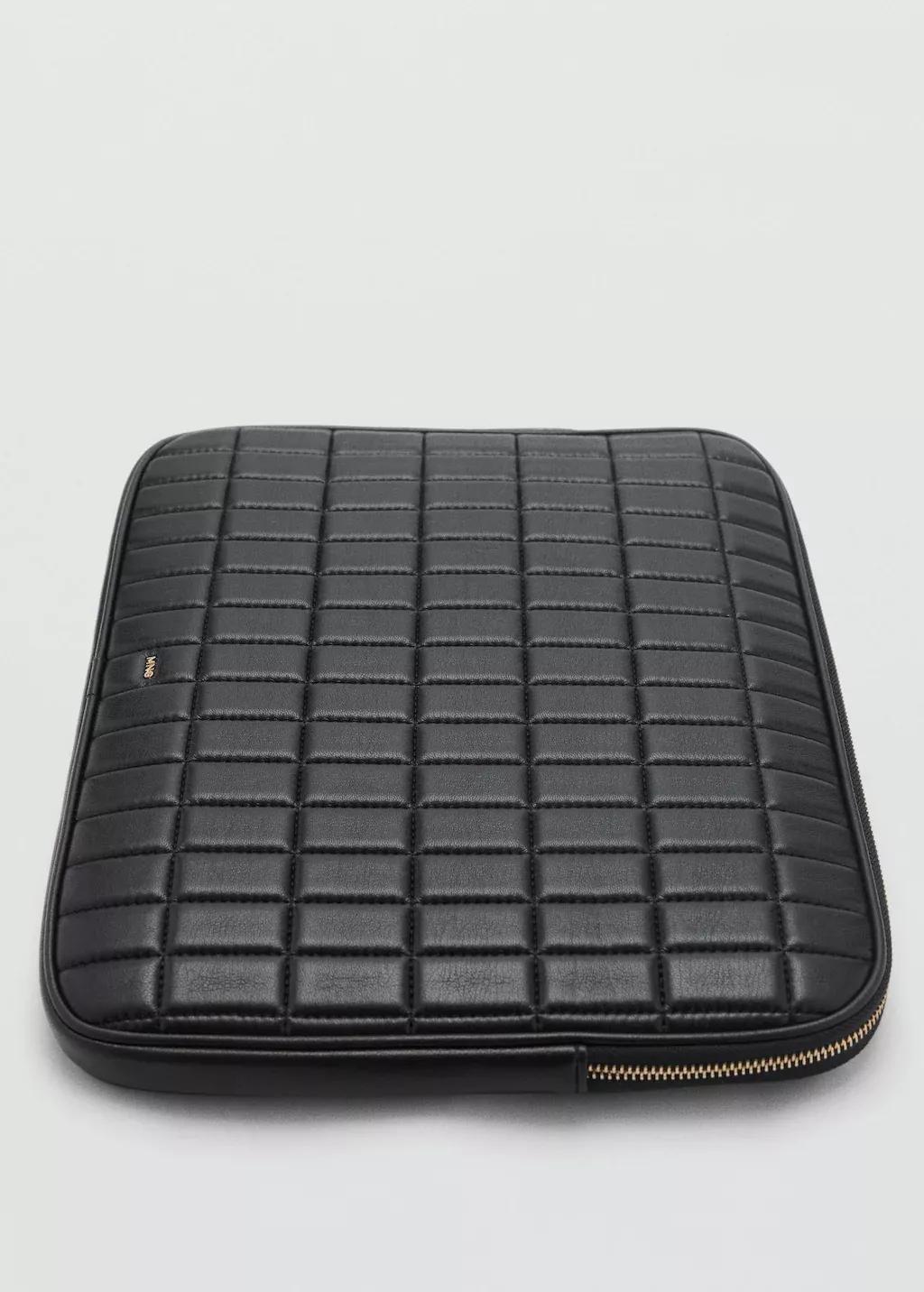 Black Quilted Laptop Case, 0201_99, large image number 0