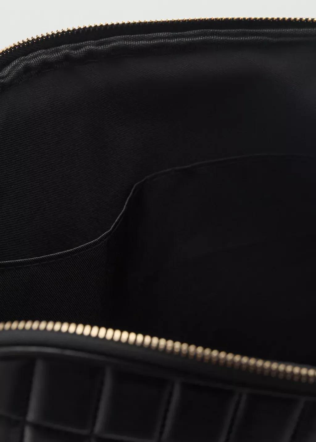 Black Quilted Laptop Case, 0201_99, large image number 1