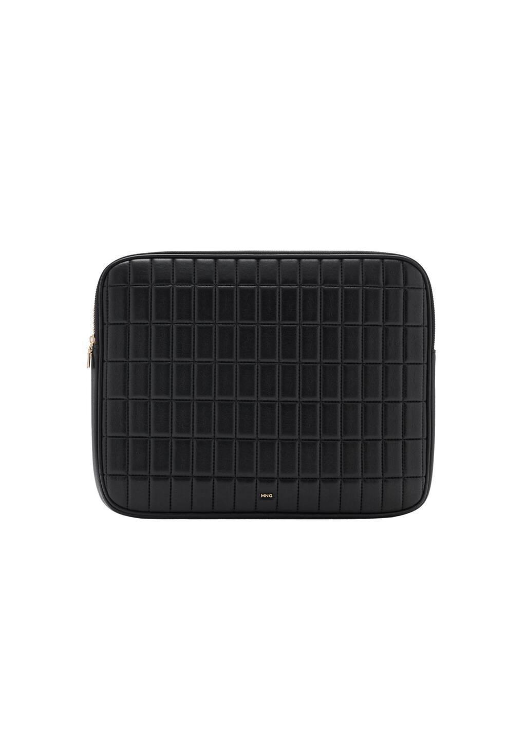 Black Quilted Laptop Case, 0201_99, large image number 2