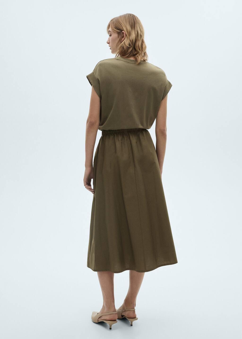 Khaki A-Line Dress, , large image number 1