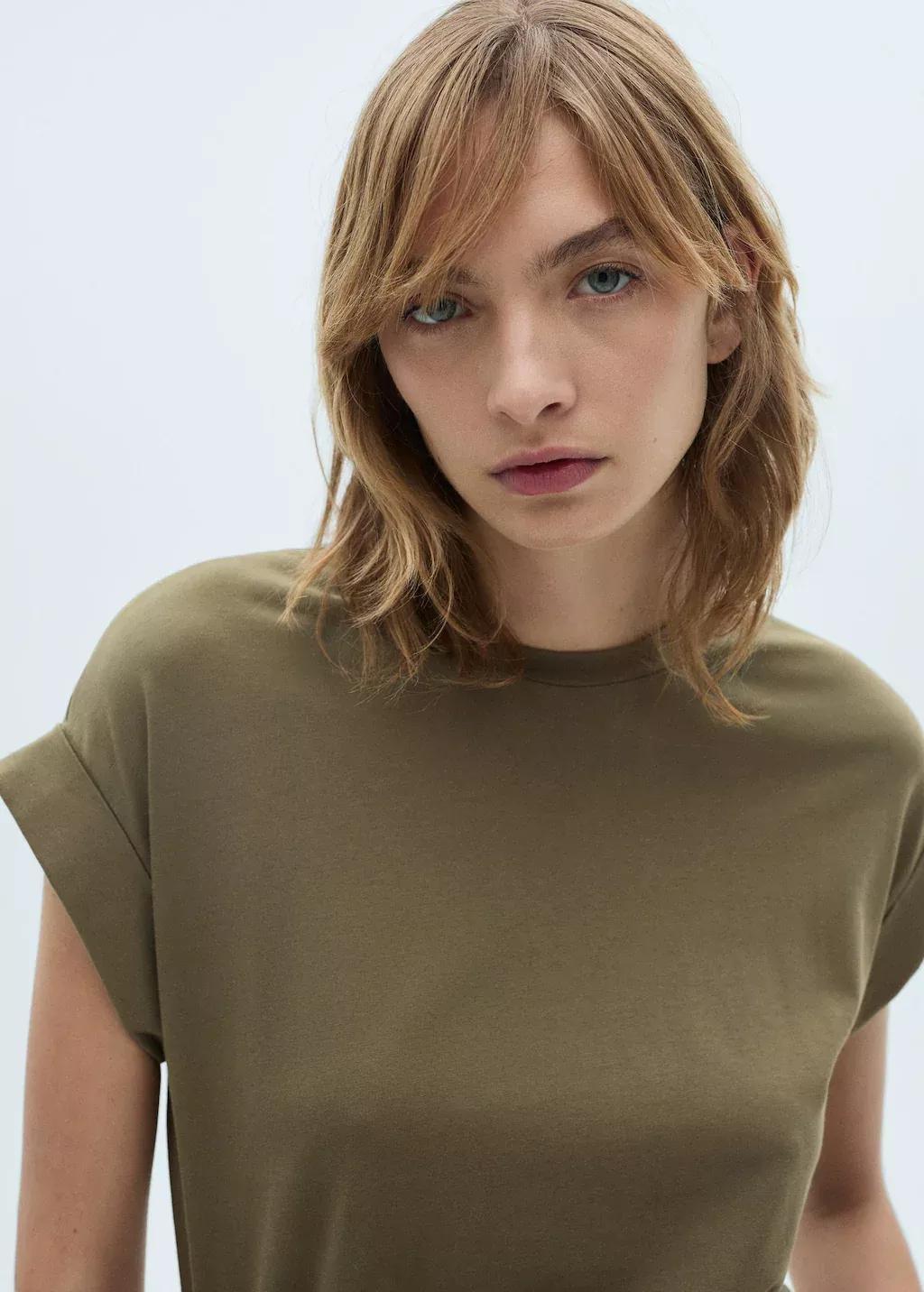 Khaki A-Line Dress, , large image number 3