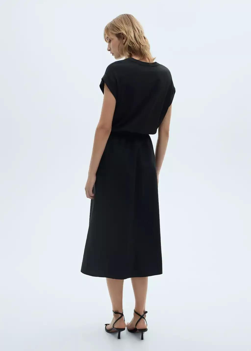 Black A-Line Dress, , large image number 4