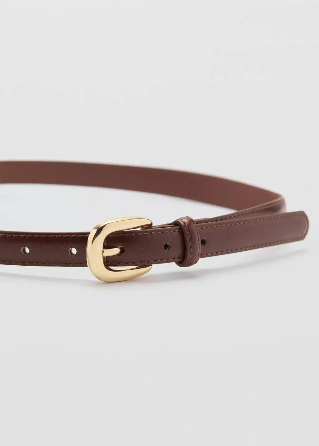 Brown Buckle Belt, , large image number 0
