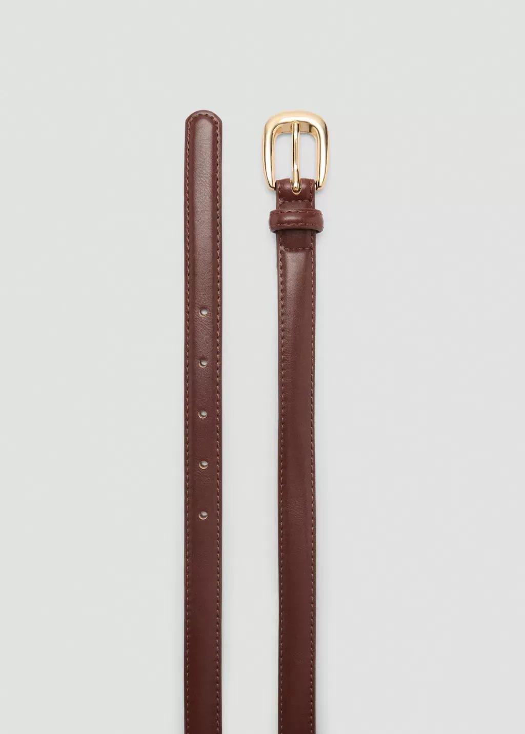 Brown Buckle Belt, , large image number 1