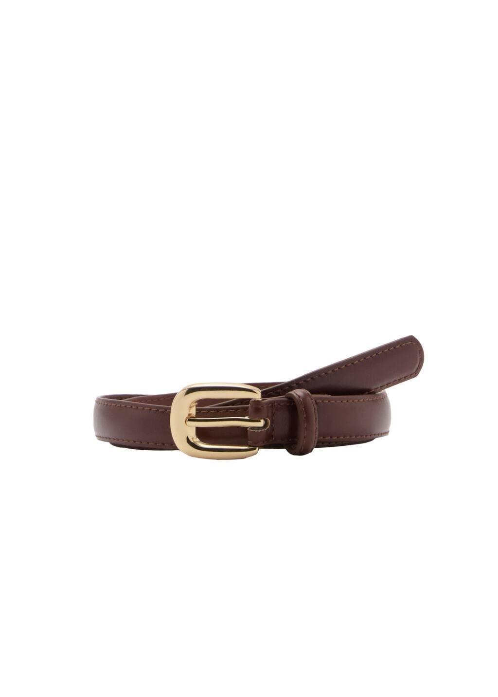 Brown Buckle Belt, , large image number 2