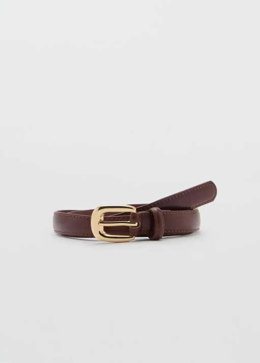 Brown Buckle Belt, , large image number 4