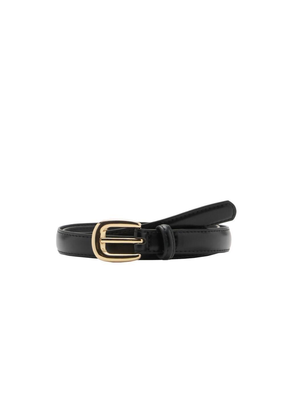 Black Skinny Belt, , large image number 2