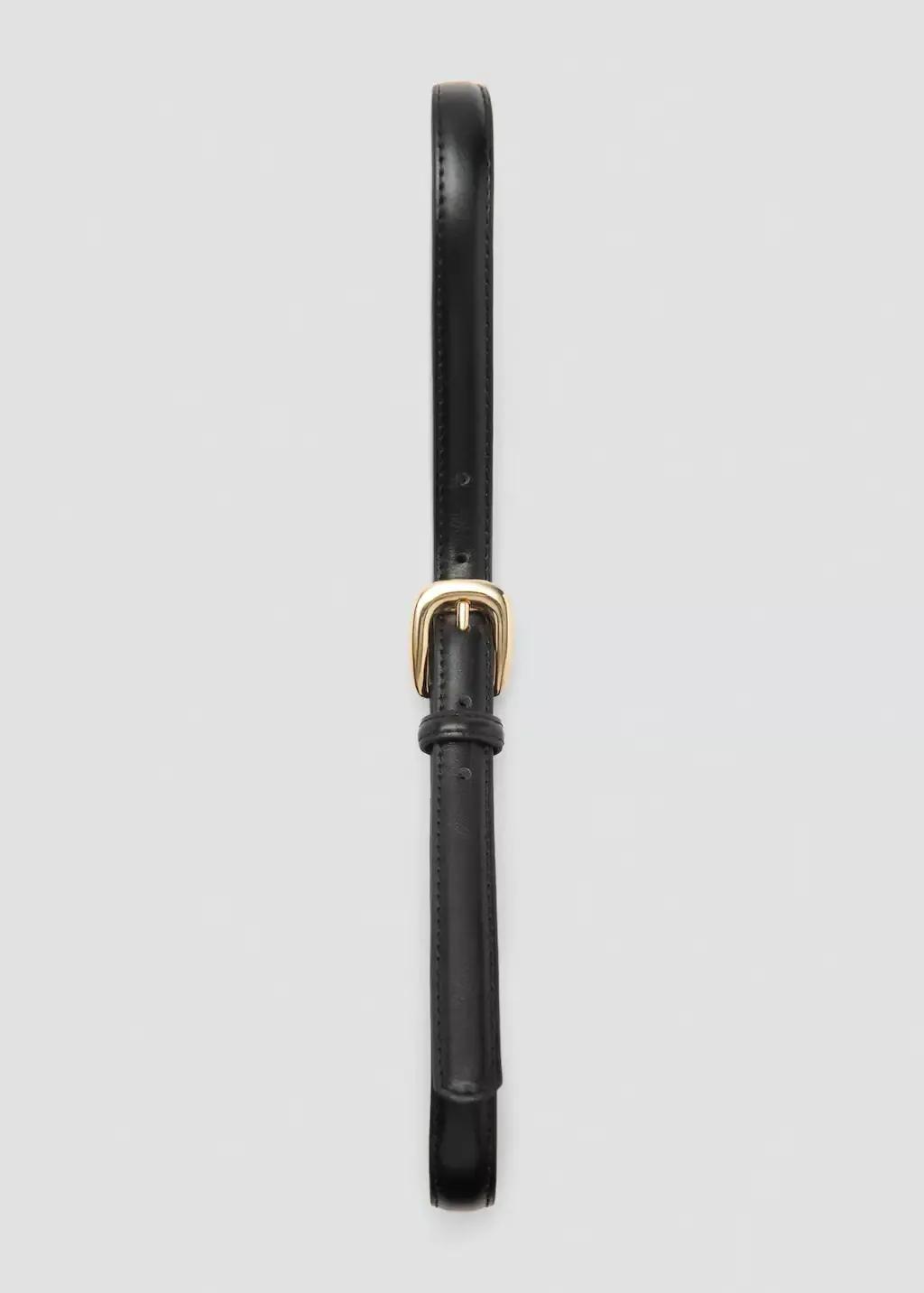 Black Skinny Belt, , large image number 3
